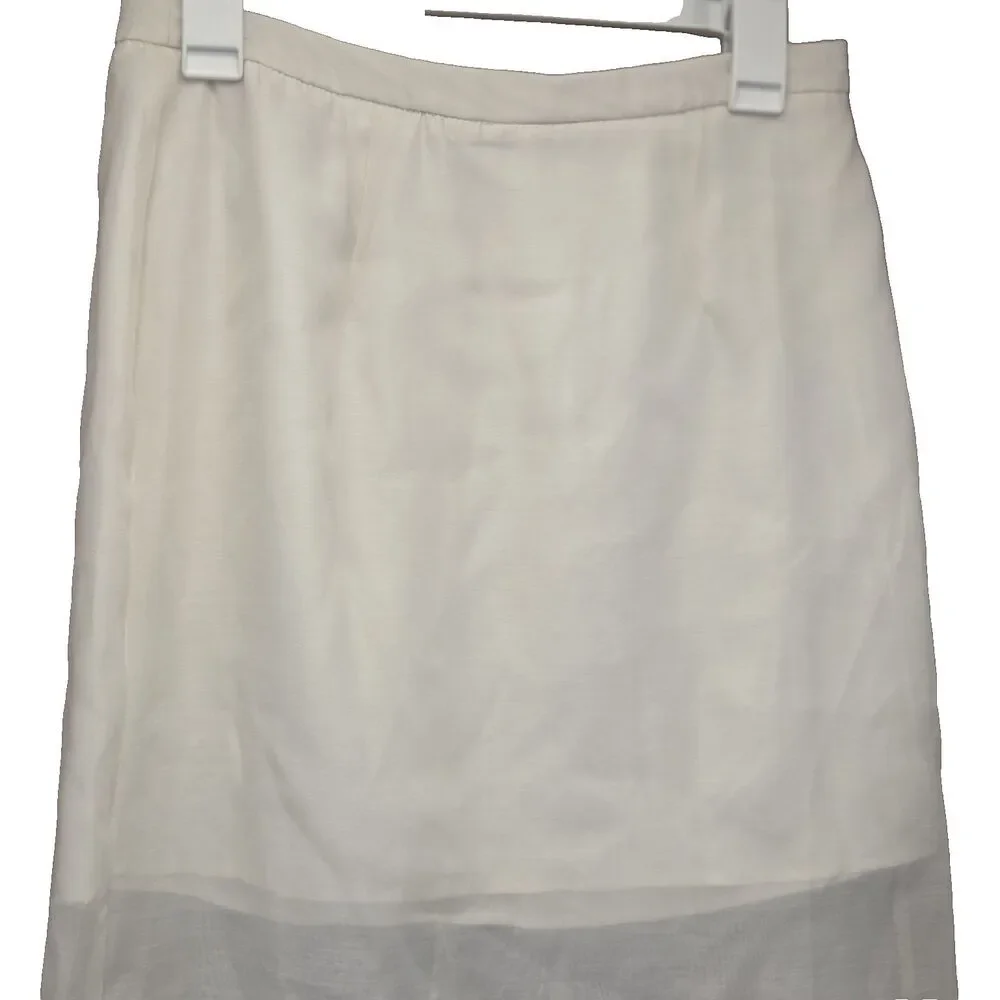 A New Day Cream Ivory Light Weight Skirt Women's Size 4 New
